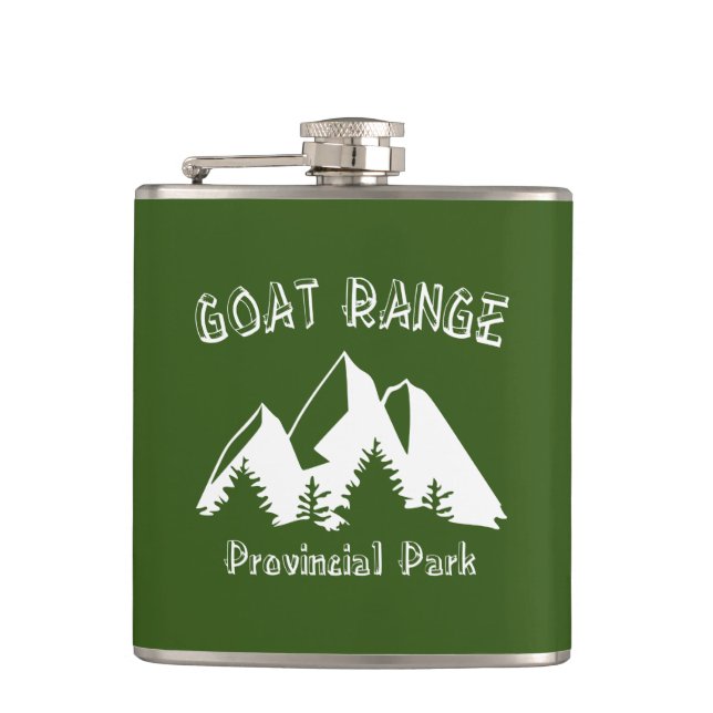 Goat Range Provincial Park Hip Flask (Front)