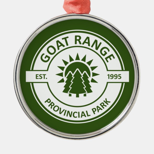 Goat Range Provincial Park Metal Ornament (Front)