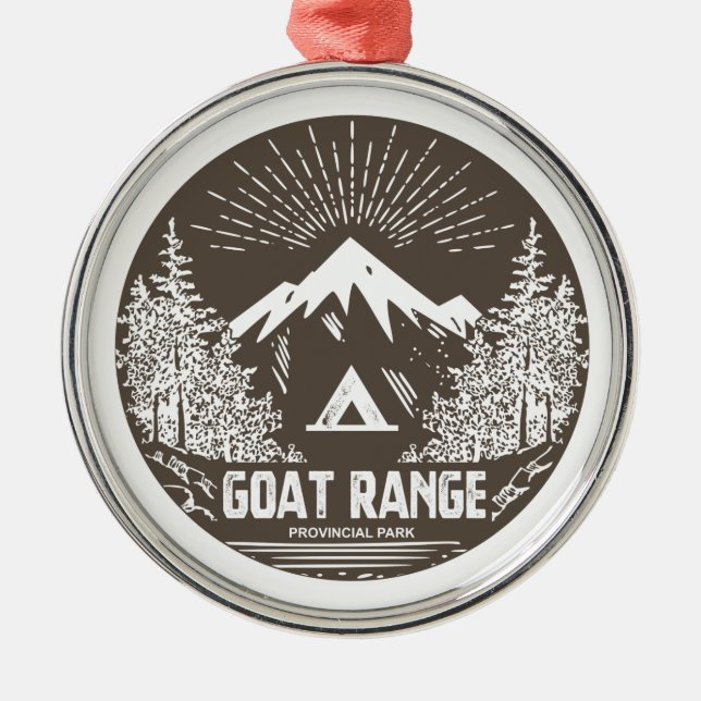 Goat Range Provincial Park Metal Ornament (Front)