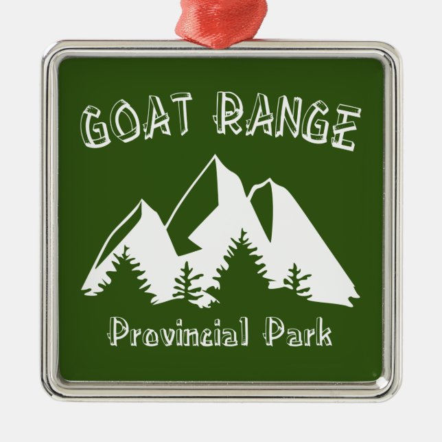 Goat Range Provincial Park Metal Ornament (Front)