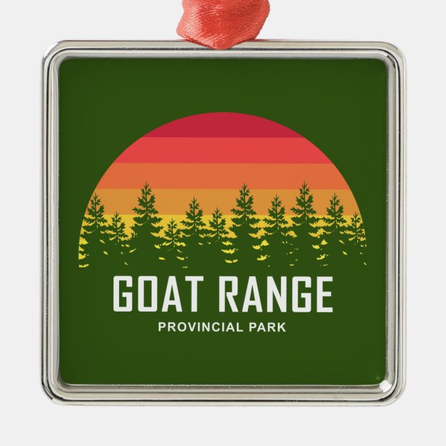 Goat Range Provincial Park Metal Ornament (Front)
