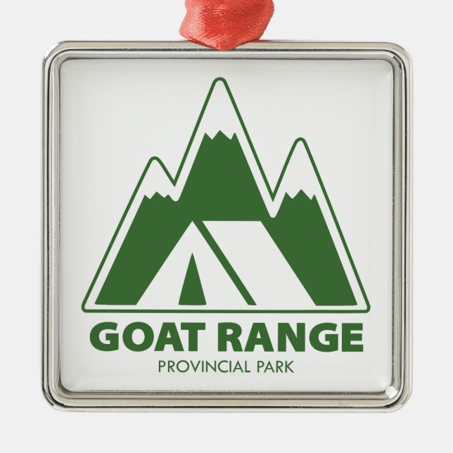 Goat Range Provincial Park Mountains Camping Metal Ornament (Front)