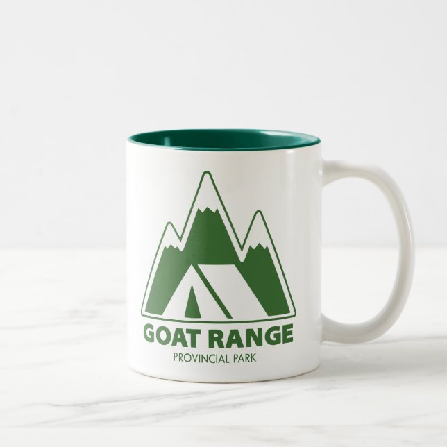 Goat Range Provincial Park Mountains Camping Two-Tone Coffee Mug (Right)