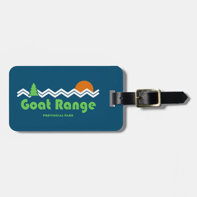 Goat Range Provincial Park Retro Luggage Tag (Front Horizontal)