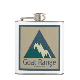Goat Range Provincial Park Rustic Hip Flask