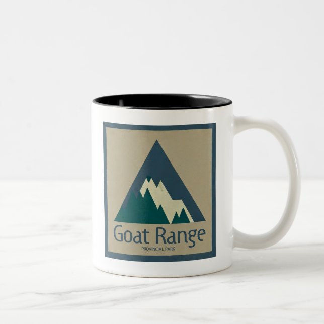 Goat Range Provincial Park Rustic Two-Tone Coffee Mug (Right)