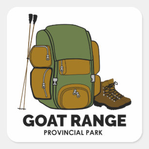 Goat Range Provincial Park Square Sticker