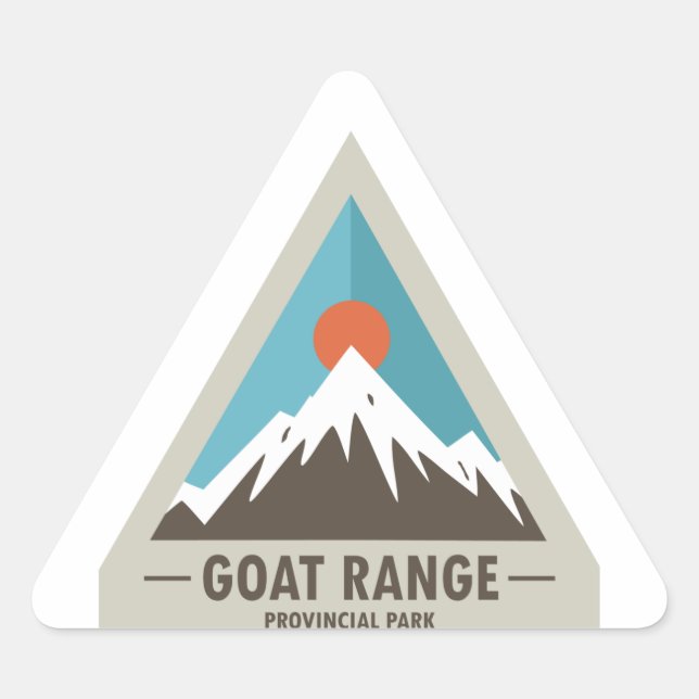 Goat Range Provincial Park Triangle Sticker (Front)