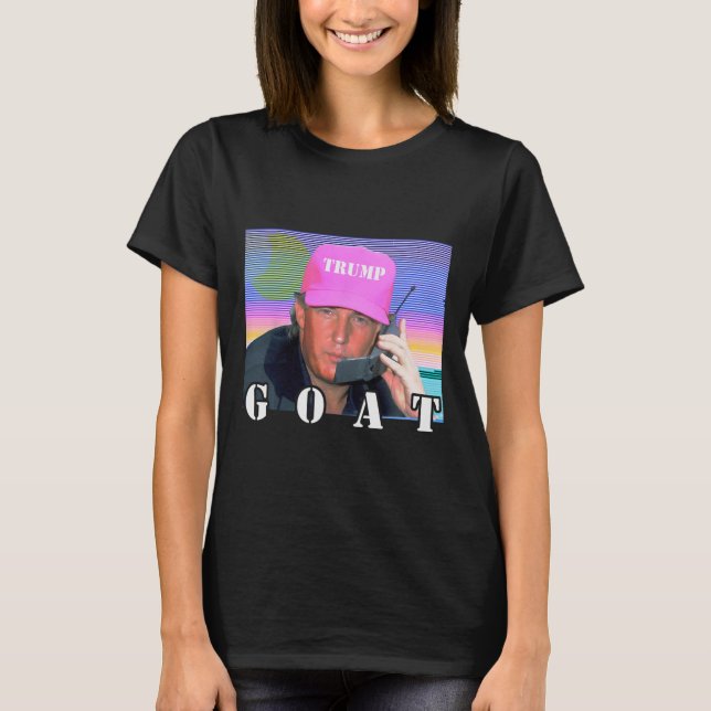 Goat Republican Conservative Trump 2024 Funny  T-Shirt (Front)
