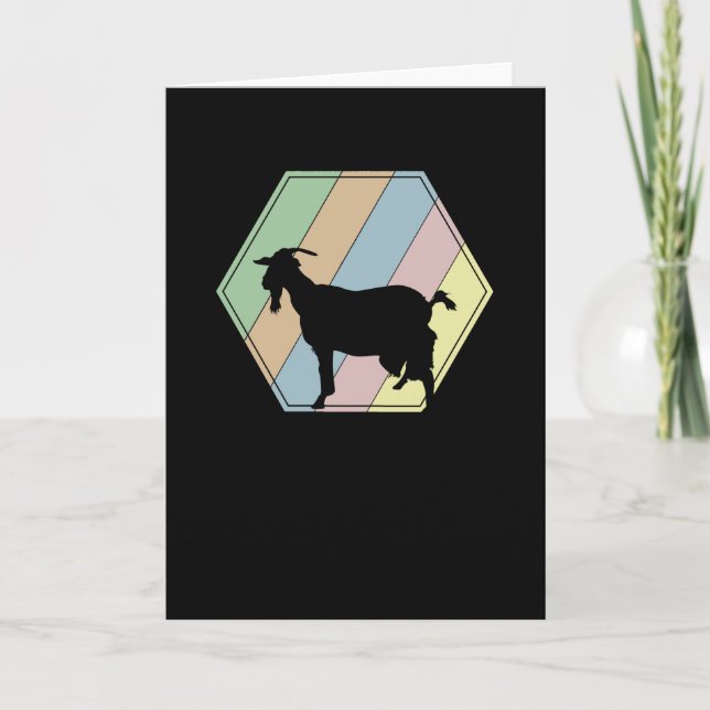 Goat Retro Card (Front)