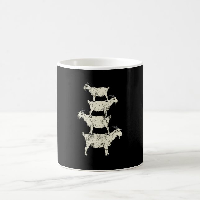 Goat Retro Coffee Mug (Center)