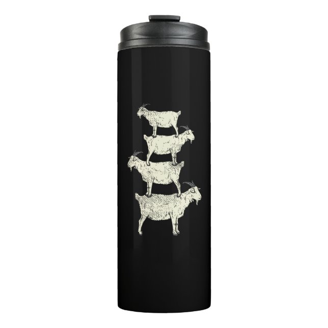 Goat Retro Thermal Tumbler (Front)