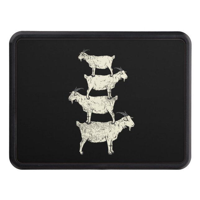 Goat Retro Trailer Hitch Cover (Front)