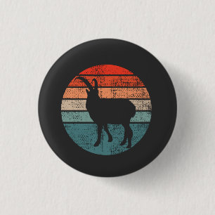 Goat Retro Vintage 1 Inch Round Button