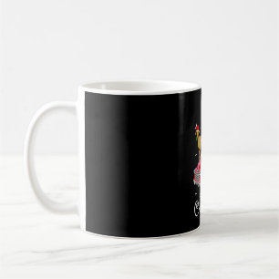 Goat Rides Red Car Christmas Coffee Mug