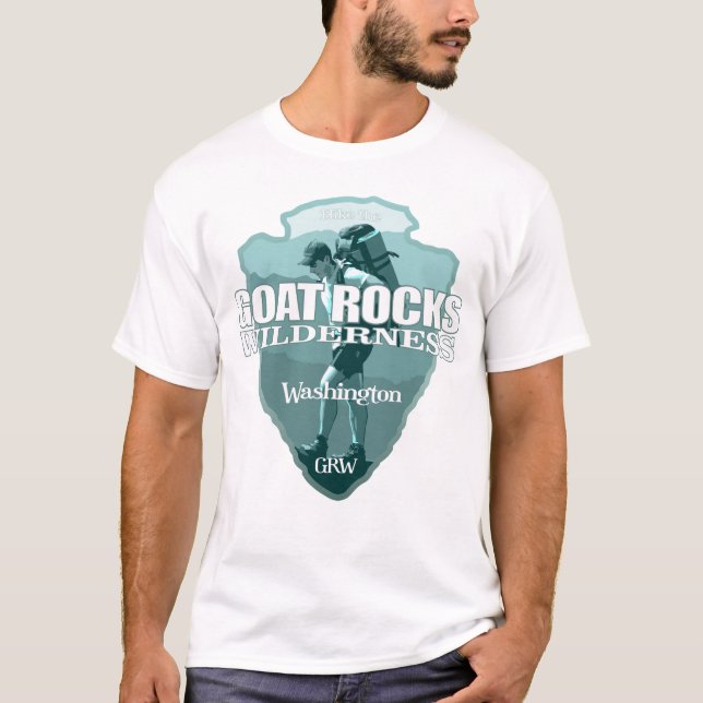 Goat Rocks Wilderness (arrowhead T) T-Shirt (Front)
