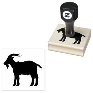 Goat rubber stamp