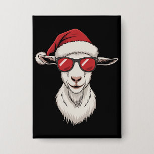 Goat Santa Hat Funny Cute Farm Animal Farmer Xmas