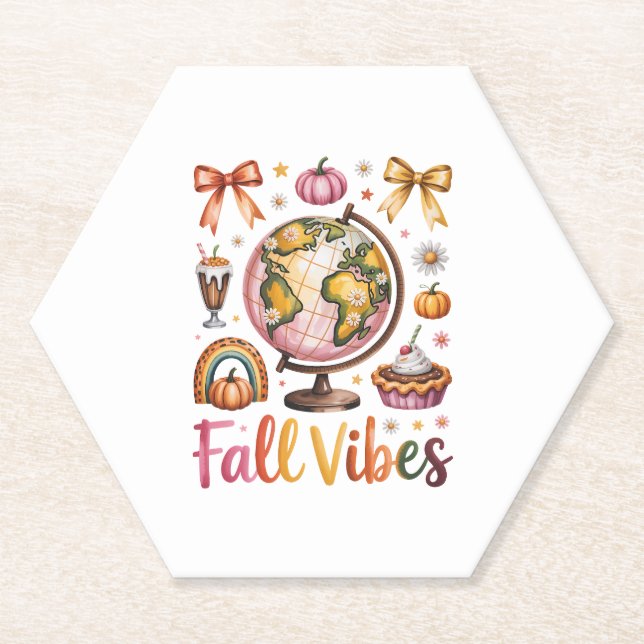 Goat Shirt Country Pumpkin Paper Coaster (Front)