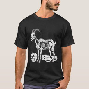 Goat Skeleton Birthday Halloween Mens Womens Kids T-Shirt