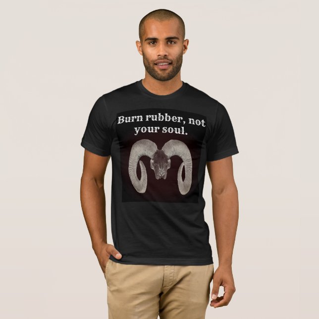 Goat Skull Face ,and Personalized T-Shirt (Front Full)