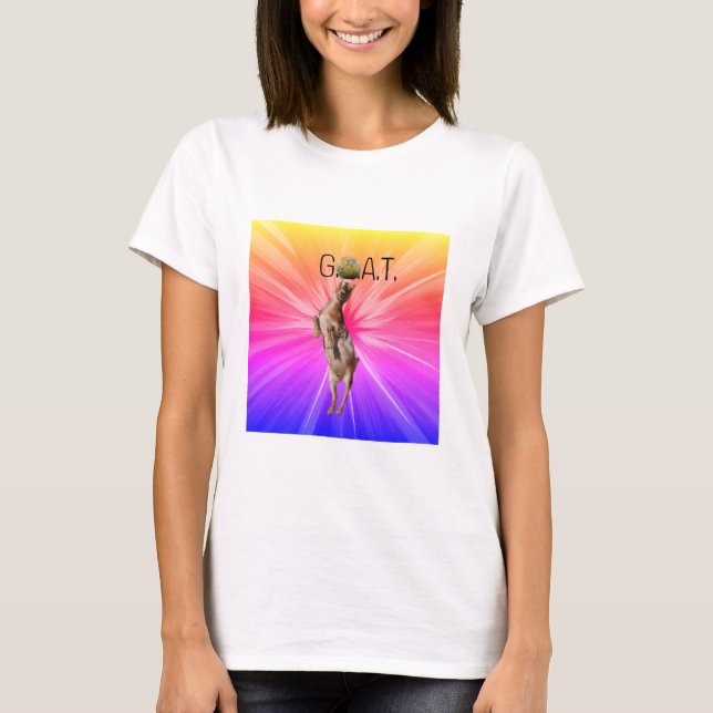 Goat Soccer Head T shirt (Front)