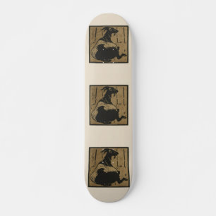Goat - Square Animals Illustration Skateboard