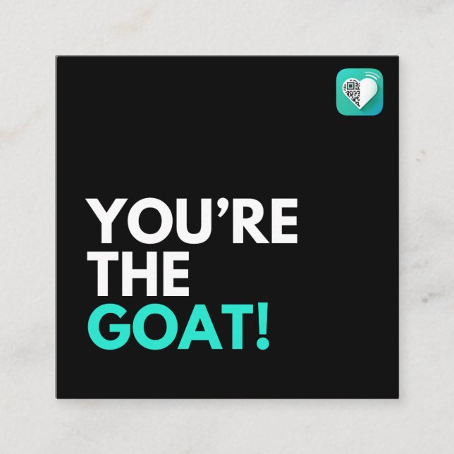 GOAT SQUARE BUSINESS CARD (Front)