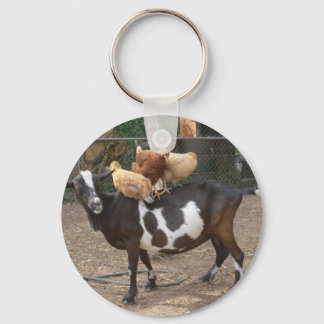 Goat taxi keychain