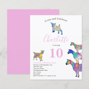 Goat Themed Birthday Party Pink