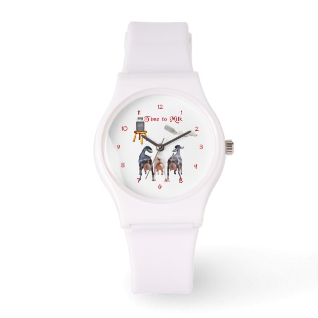 Goat Time to Milk the Goats Watch (Front)