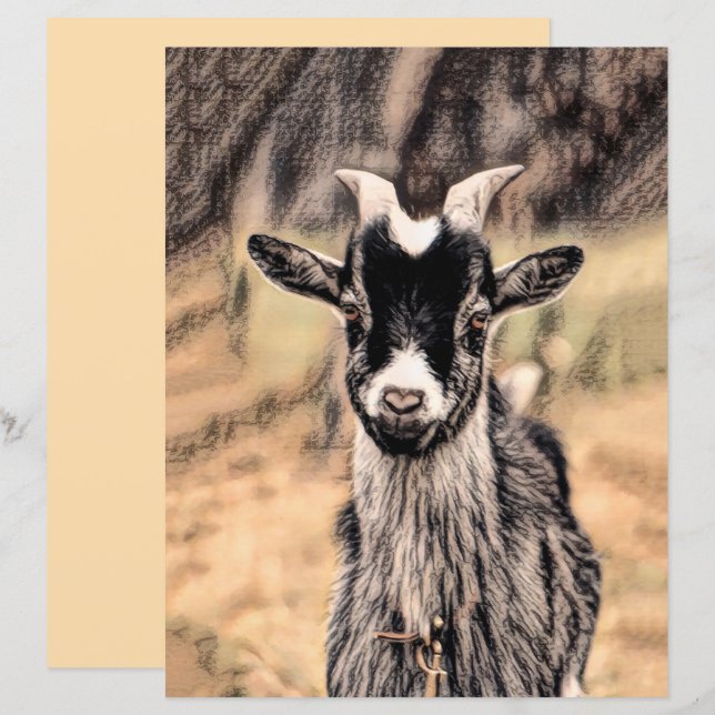 Goat Vintage Country Rustic Farm Animal (Front/Back)