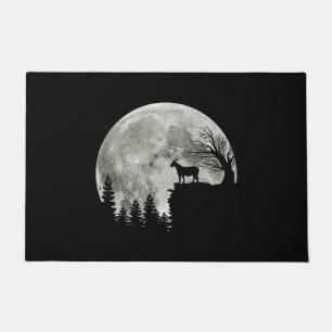 Goat Walking On Mountain Goat Moon Lover Doormat
