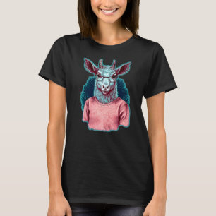 Goat Wearing Glasses And A Sweater - Cute Goat Pre