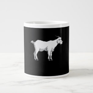 Goat Wearing Medical Face Mask Large Coffee Mug