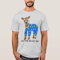 Goat Wearing Pyjamas Illustration Personalized