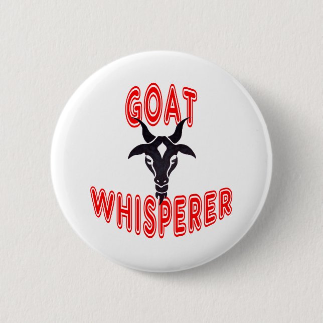 Goat Whisperer 2 Inch Round Button (Front)