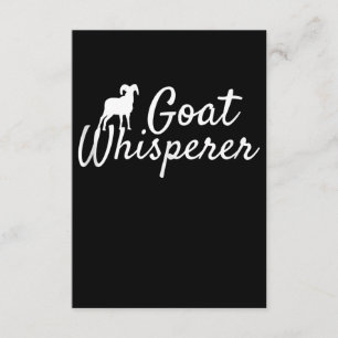 Goat Whisperer Cute Goat Lover Farm Animal Farming Enclosure Card