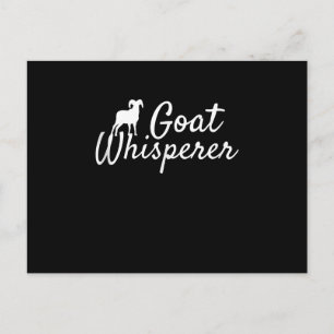 Goat Whisperer Cute Goat Lover Farm Animal Farming Invitation Postcard