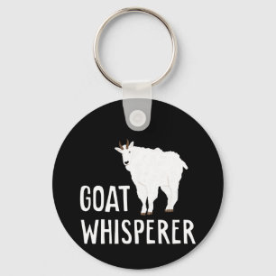 Goat Whisperer  Funny Goat Farm Tshirt  Pet Goat Keychain