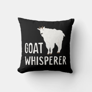 Goat Whisperer  Funny Goat Farm Tshirt  Pet Goat Throw Pillow