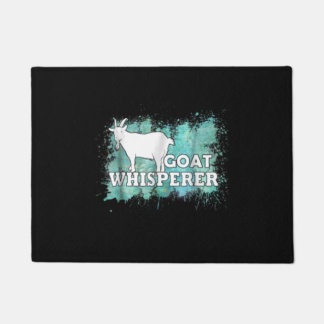 Goat Whisperer Goats Farmer Doormat (Front)