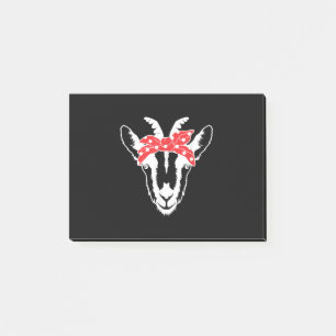 Goat With A Bandana Funny Goat Lover Womens Post-it Notes