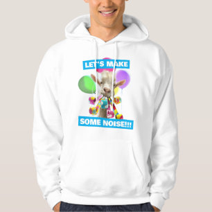 Goat with Party Blowers Hoodie