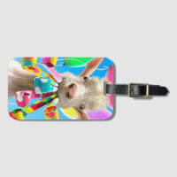 Goat with Party Blowers