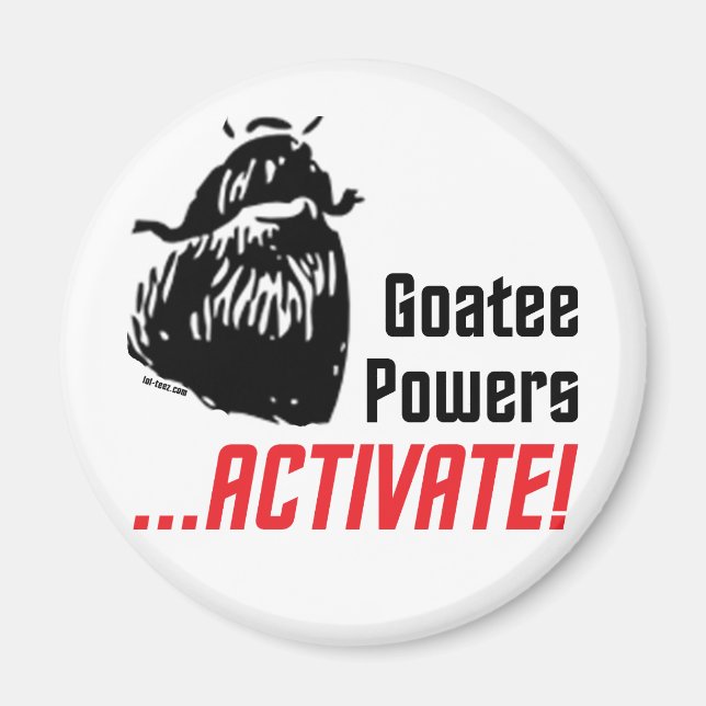 Goatee Powers Magnet (Front)