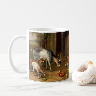 Goats And Chickens At The Farm 1 Coffee Mug