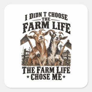 Goats and Hoes Square Sticker