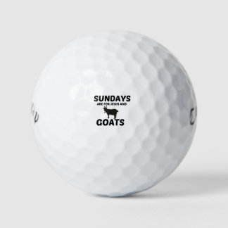 GOATS AND JESUS SUNDAY GOLF BALLS