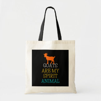 Goats Are My Spirit Animal Funny Gift Goat Lovers Tote Bag